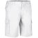 Pantalón corto de corte clásico para hombre Valento blanco