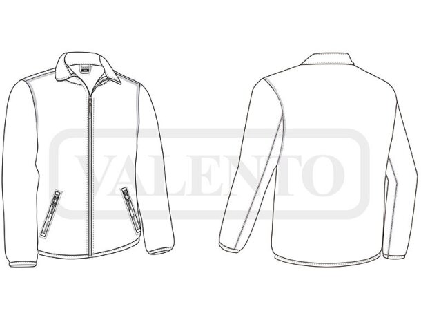 Cortavientos Speel softshell tres capas hidro-repelente negro detalle 1
