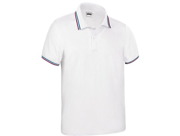 Polo técnico Maastricht transpirable unisex con bandera nacional detalle 5