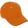 Gorra Play de algodón sarga con ajuste velcro adulto Negro/naranja fiesta