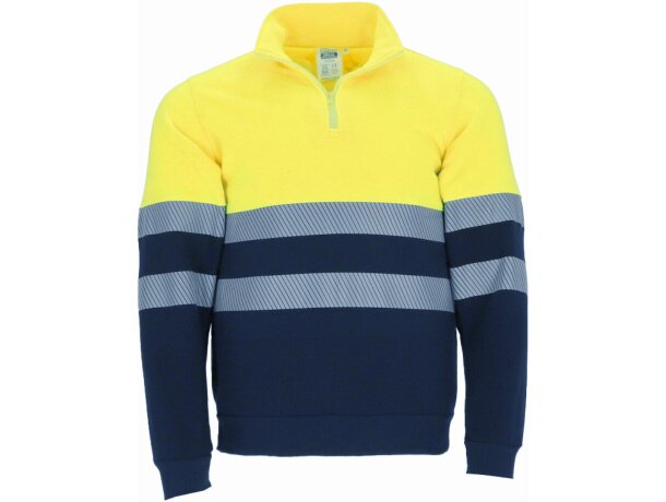 Sudadera alta visibilidad Stirling con bandas reflectantes detalle 2