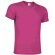 Camiseta cuello redondo ligera Valento personalizada fucsia