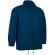 Chubasquero con cuello alto y capucha Valento personalizado azul