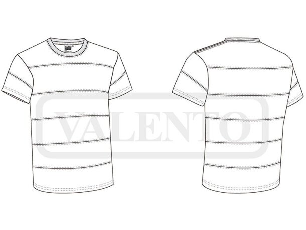 Camiseta manga corta con logo algodón ring spun 160 g/m2 Rainbow detalle 1