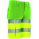 Bermuda alta visibilidad Brandon bicolor con cintas reflectantes Amarillo flúor/verde manzana