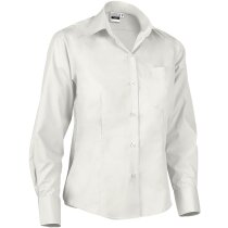 Camisa manga larga de mujer de vestir Valento blanca