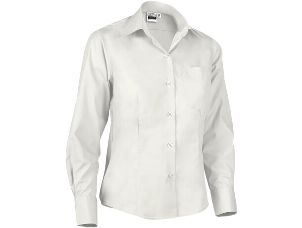 Camisa Star mujer manga larga popelín 210 hilos corte entallado detalle 5