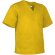 Blusón sanitario de corte ancho con bolsillos Valento amarillo personalizado