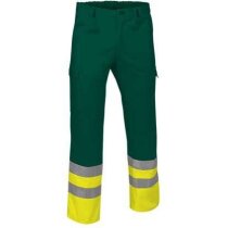 Pantalón multibosillos de sarga con reflectantes Valento personalizado