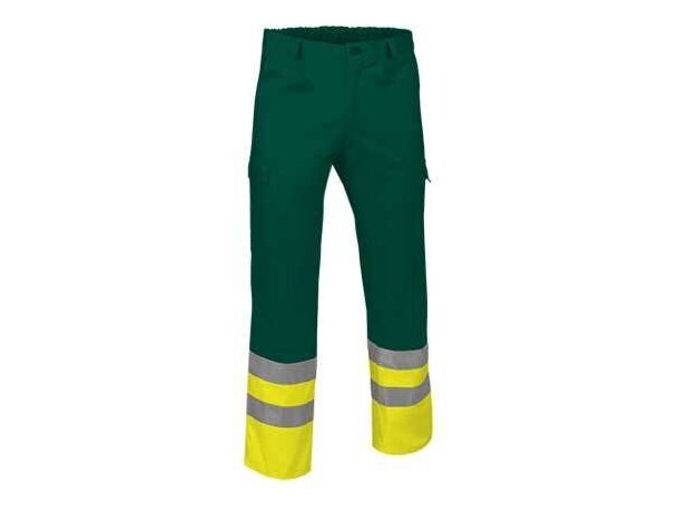 Pantalón multibosillos de sarga con reflectantes Valento personalizado