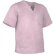 Blusón sanitario de corte ancho con bolsillos Valento rosa
