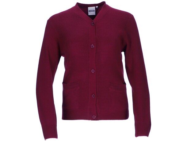 Chaqueta de mujer cuello en forma de pico acrílico 325 g/m2 Cardigan detalle 2