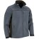 Chaqueta softshell Thunder con tres capas y bolsillos Gris cemento/negro