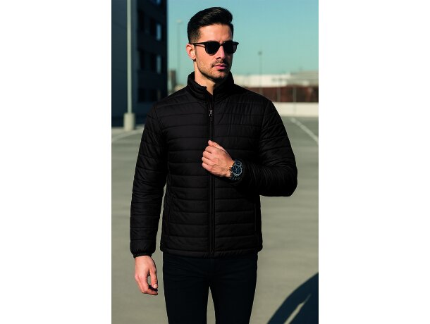 Chaqueta acolchada Malmo hidrófuga con forro térmico canalizado detalle 1
