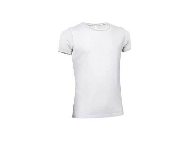 Camiseta manga corta Valento blanca personalizado