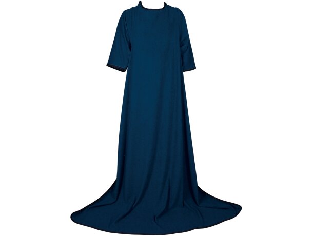 Manta con mangas polar azul marino 200x150 cm para publicidad detalle 1