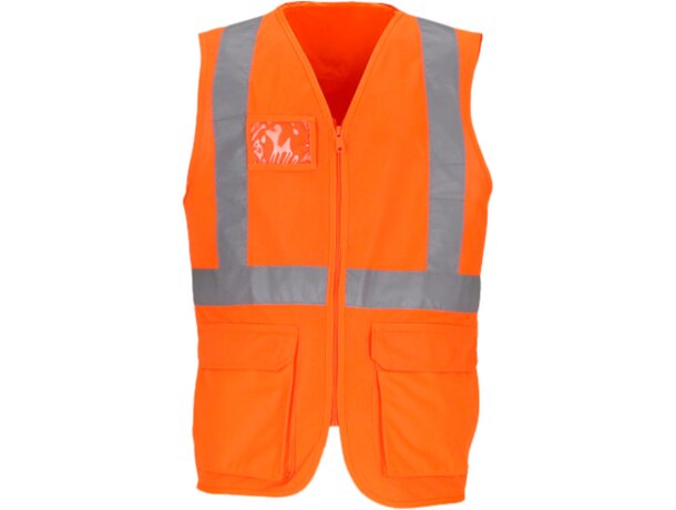 Chaleco ligero alta visibilidad Bridge con cintas reflectantes detalle 2