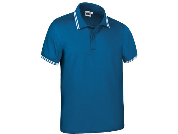 Polo Jaguar técnico bicolor transpirable con cuello de tapeta detalle 5