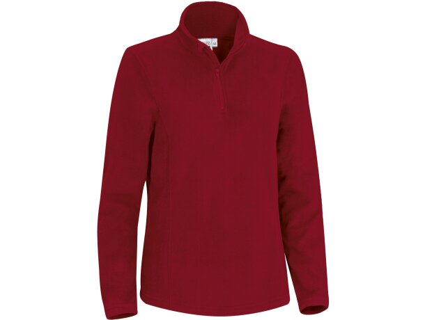 Jersey polar Dafne mujer con logo cremallera cuello alto doble capa detalle 5