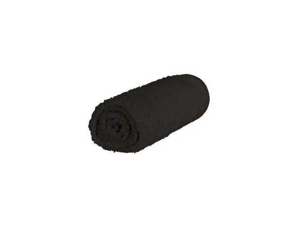 Toalla de microfibra ligera tamaño lavabo Valento negra barata