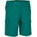 Bermuda laboral de poliéster-algodón 210 g/m2 Desert Verde amazonas