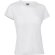 Camiseta Belice blanca poliéster tacto algodón mujer