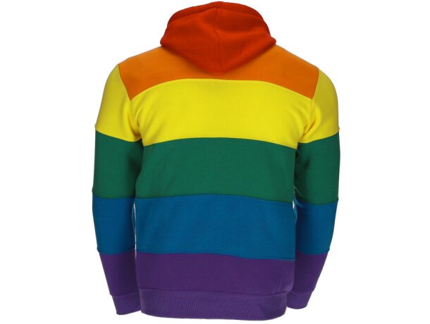 Sudadera Rainbow Valento con capucha y diseño arcoíris detalle 4