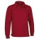 Sudadera de felpa con cuello de polo Valento roja