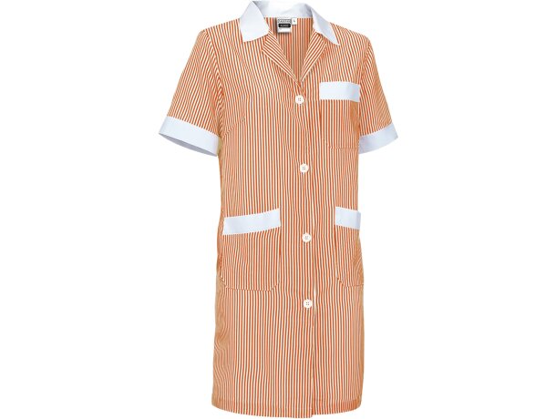 Bata Alanis entallada de rayas para mujer con bolsillos empresa detalle 5