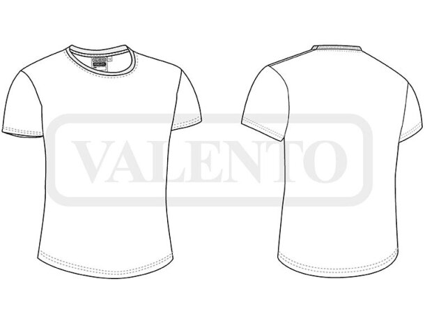 Camiseta niña manga corta Penelope algodón ring spun 160 g/m² detalle 1