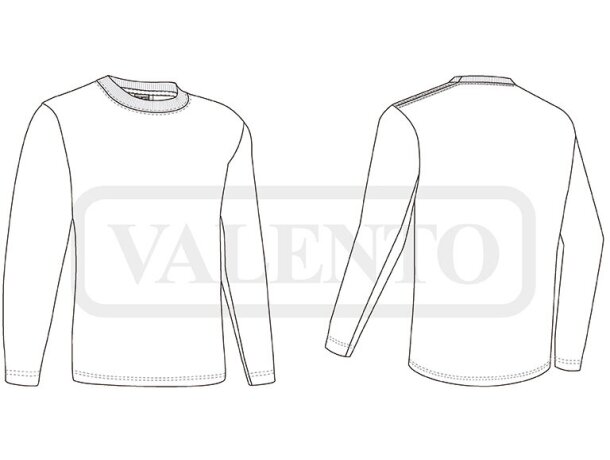 Camiseta manga larga Rudy de algodón ring spun para niños detalle 1