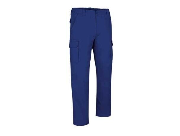 Pantalón de hombre multibolsillos de corte clásico Valento azul royal personalizada
