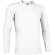 Camiseta manga larga unisex ajustada 190 gr Valento blanca