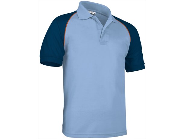 Polo de propaganda Venur tricolor piqué 220g/m² manga ranglán detalle 5