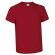 Camiseta básica manga corta cuello redondo Valento Valento roja grabada