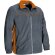 Chaqueta polar Thunder bicolor de doble capa para trabajo Gris cemento/naranja fiesta