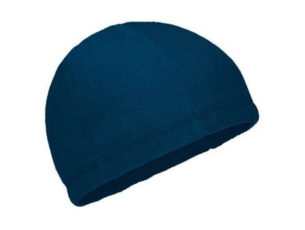 Gorro de poliester acabado polar liso Valento personalizado azul