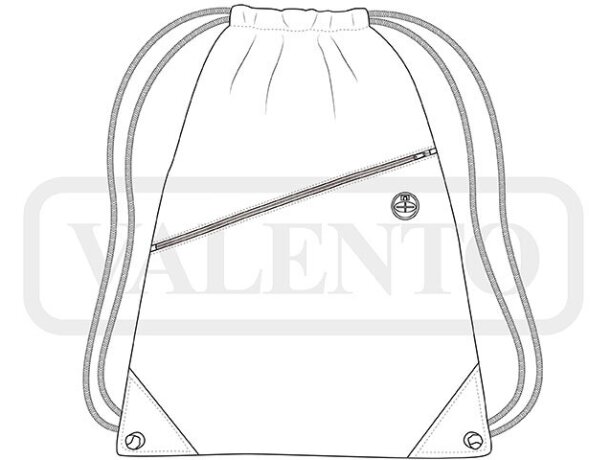 Mochila saco Paleni Oxford hidrorrepelente esquinas reforzadas detalle 1