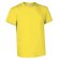 Camiseta básica manga corta cuello redondo Valento Valento amarilla grabada