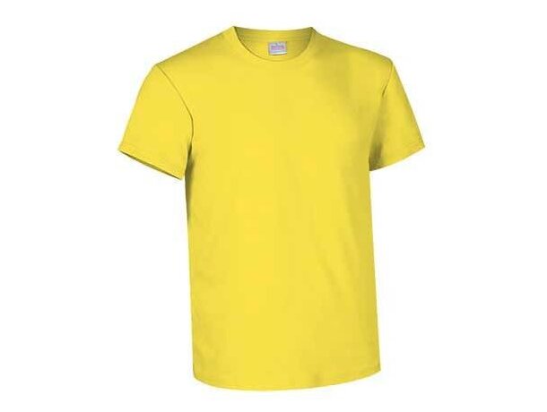 Camiseta básica manga corta cuello redondo Valento Valento amarilla grabada