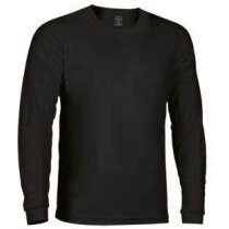 Camiseta  de manga larga adulto Valento negra