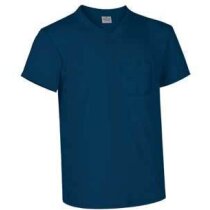 Camiseta cuello de pico Valento 160 gr Valento grabada blanca Camiseta cuello de pico Valento 160 gr Valento grabada blanca
