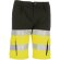 Bermuda alta visibilidad Brandon bicolor con cintas reflectantes detalle 2