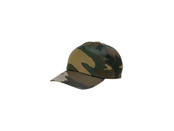 Gorra con detalles de camuflaje Valento azul claro
