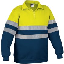 Sudadera de felpa con bandas reflectantes Valento barata amarilla