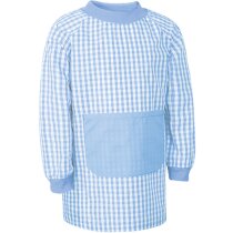 Bata Garden a cuadros para niños con bolsillo