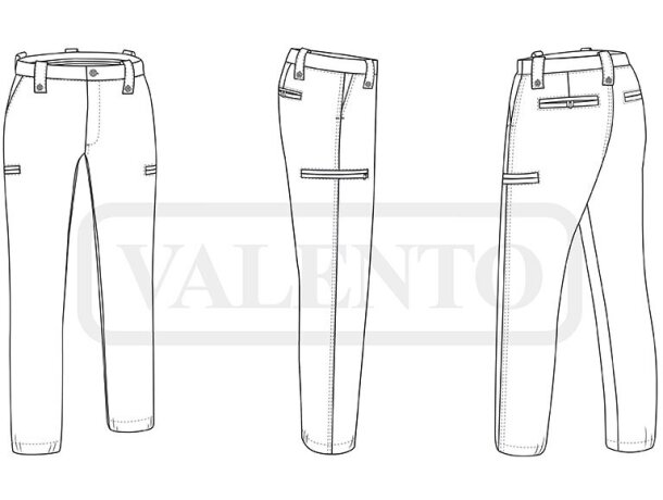 Pantalón laboral hombre elásticos Lewis detalle 1