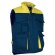 Chaleco barato multibolsillo bicolor con forro interior Valento personalizado azul