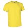 Camiseta cuello redondo 150 gr Valento Valento amarilla con logo