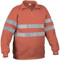 Sudadera de felpa con bandas reflectantes Valento barata amarilla Sudadera de felpa con bandas reflectantes Valento barata amarilla